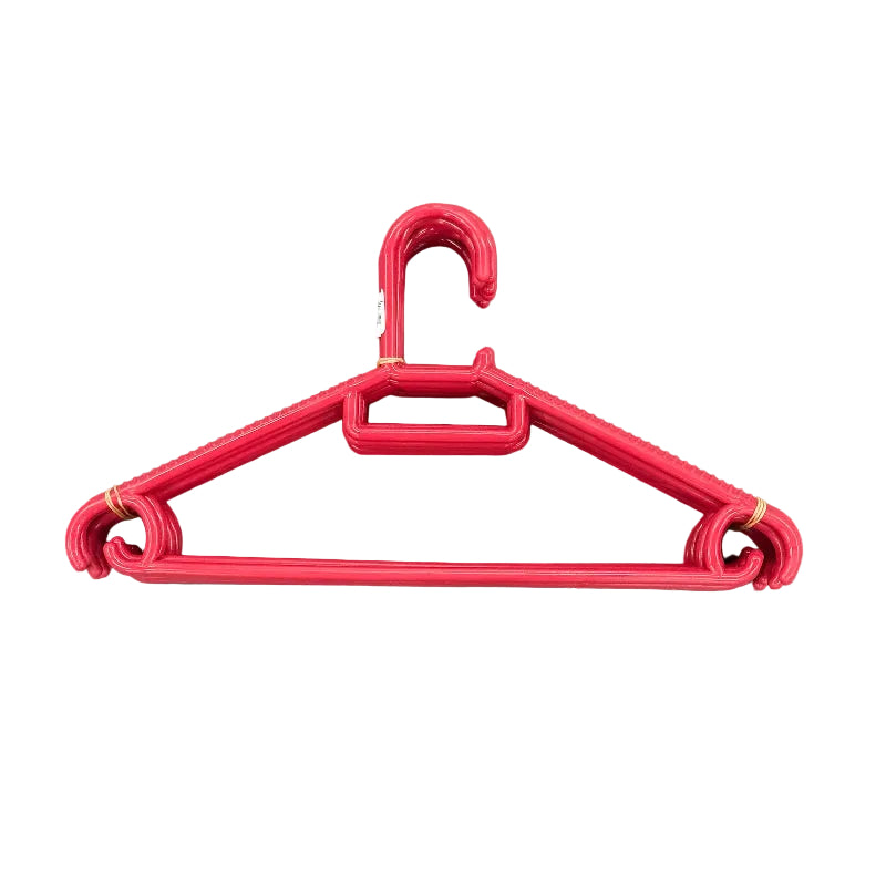 Plastic Hangers 10 Pack Red