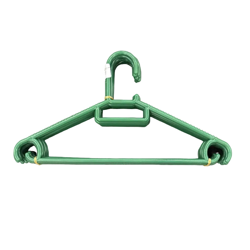 Plastic Hangers 10 Pack Green