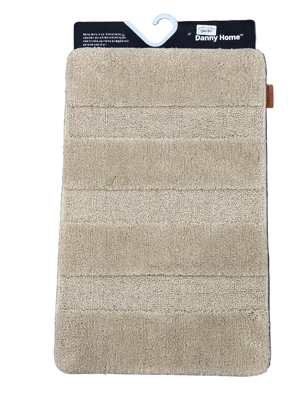 Danny Home Bath Mat 1-Piece Non-slip 80x50cm Beige RM32-03