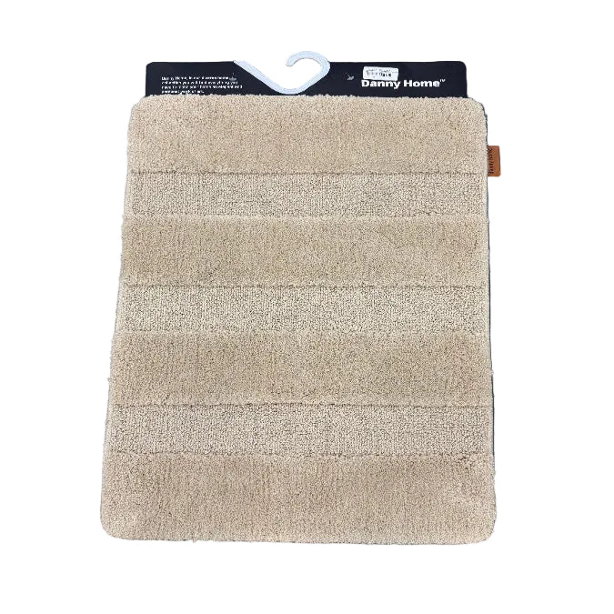 Danny Home Bath Mat 1-Piece Non-slip 80x50cm Beige RM32-03