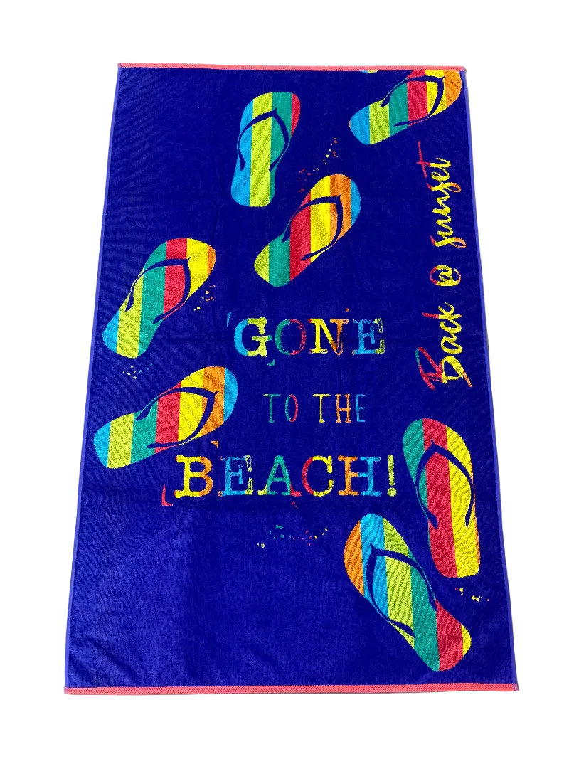 Glodina Beach Towel 90x150 Flipflop Sunset F17555
