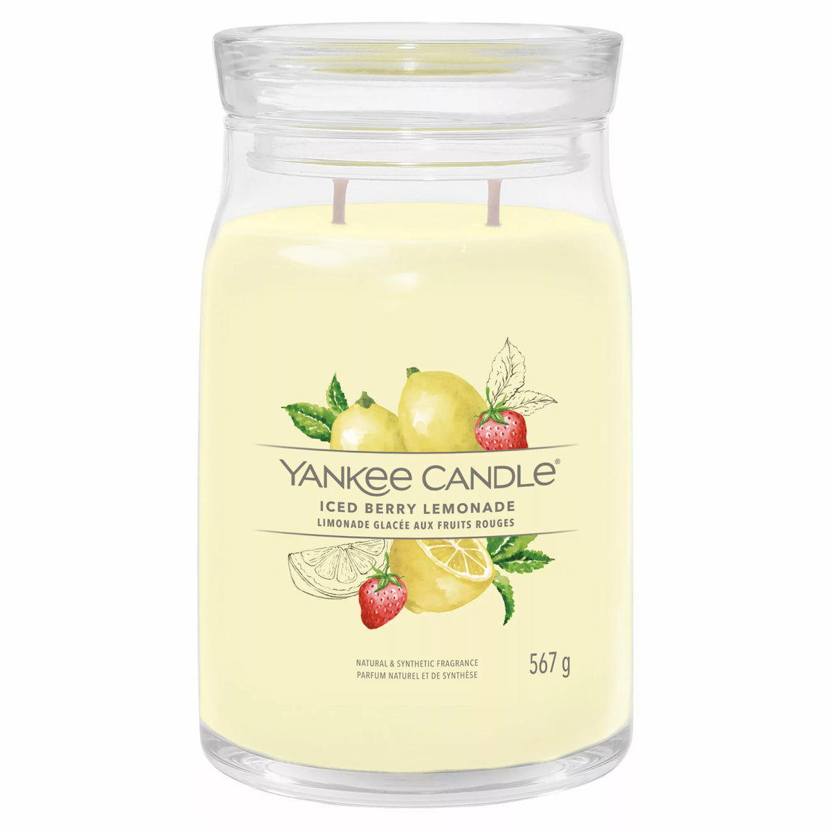 Yankee Candle Signature Large Jar Iced Berry Lemonade 567g