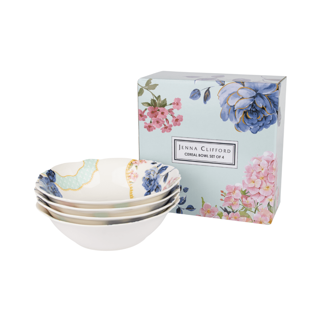 Jenna Clifford Belle Fleur Cereal Bowl Set of 4 JC-7396.