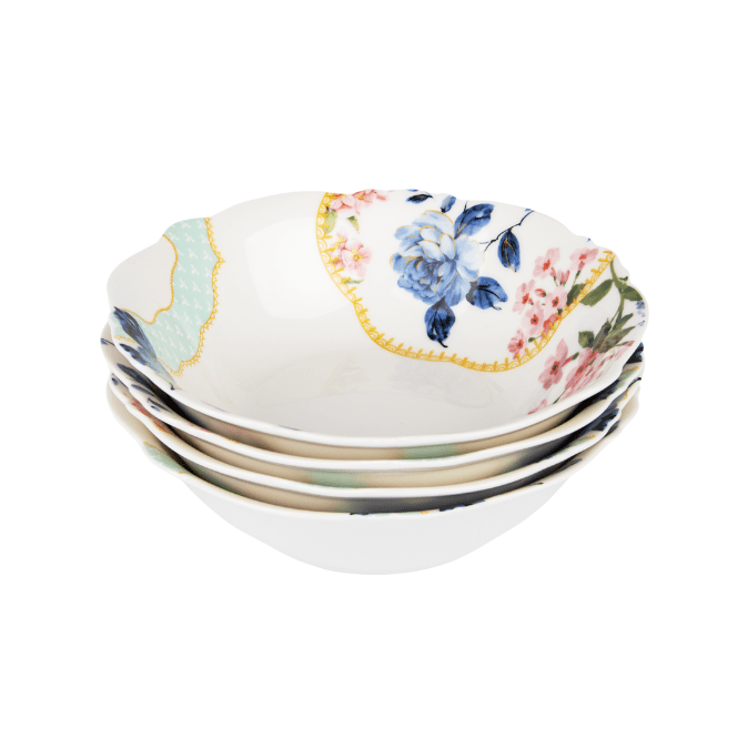 Jenna Clifford Belle Fleur Cereal Bowl Set of 4 JC-7396.