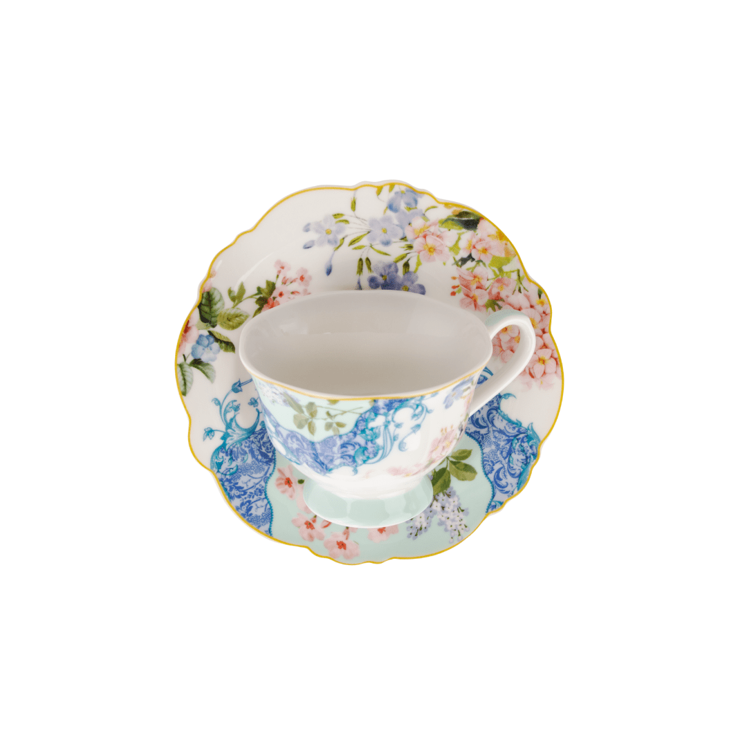 Jenna Clifford Belle Fleur Cup & Saucer Set of 4 150ml JC-7398.