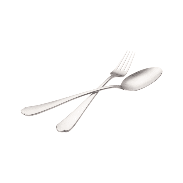 Jenna Clifford Modera 2-Piece Salad Server Set Matte Silver JC-7407