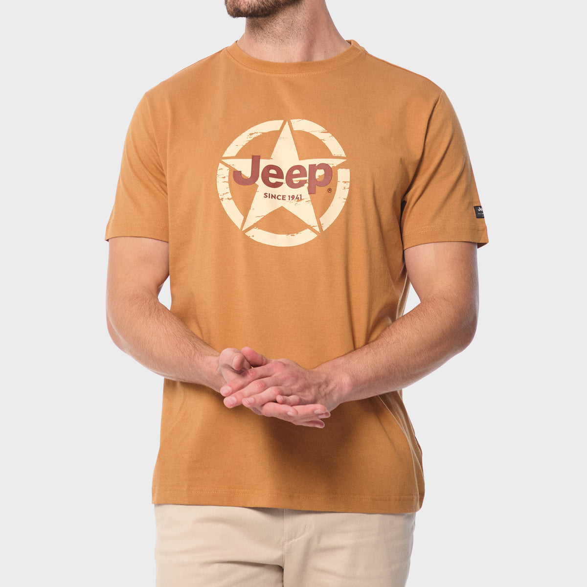 Jeep Men's Fashion Graphic Tee Brown (8015189442649)