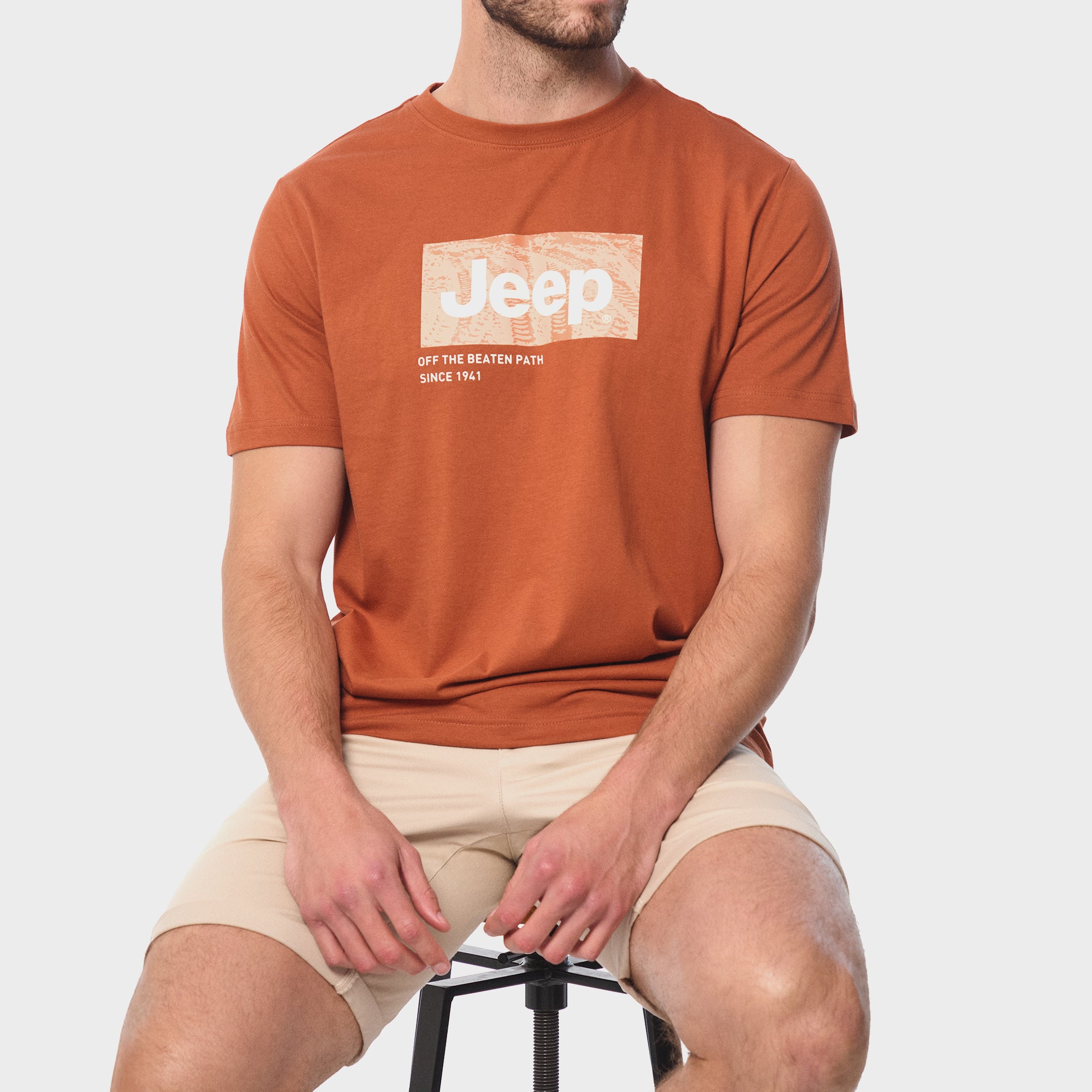 Men's Fashion Graphic Tee Orange (8015188033625)