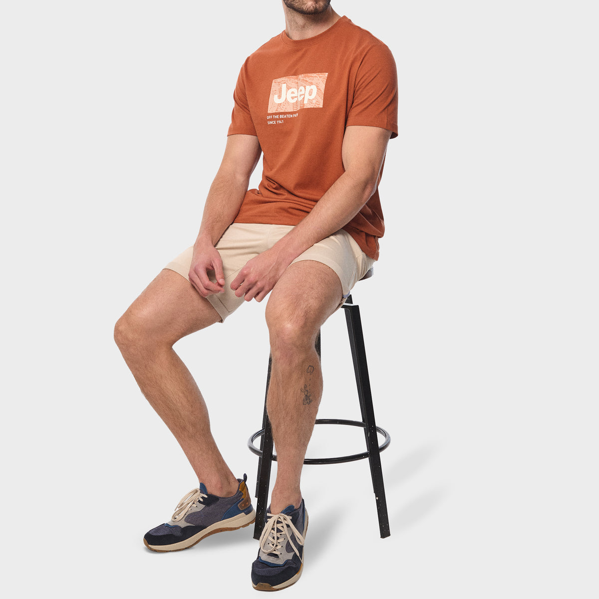 Jeep Men's Fashion Graphic Tee Orange