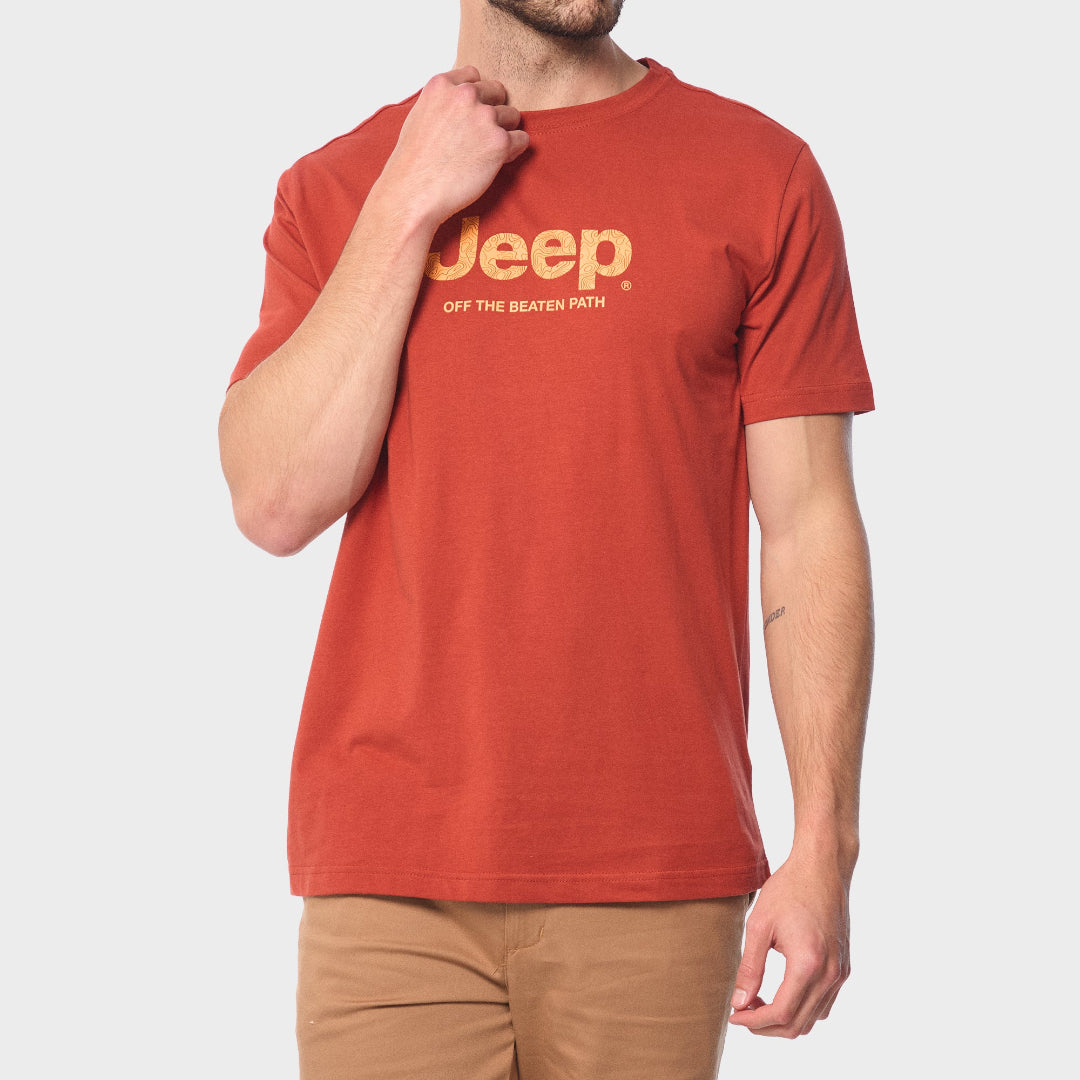 Jeep Men's Core Logo Tee Orange (7991830085721)