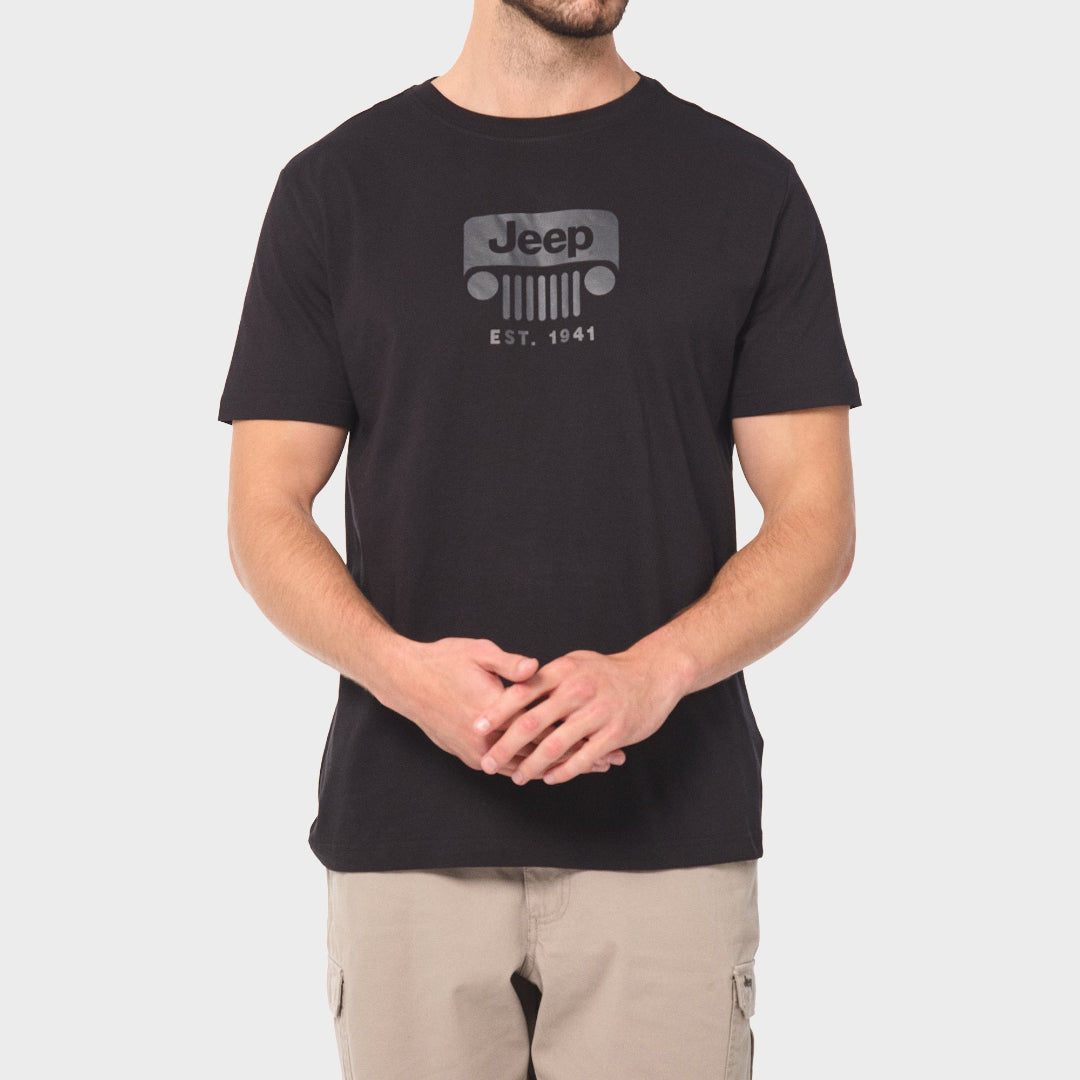 Jeep Men's Core Logo Grill Tee Black (7991800528985)