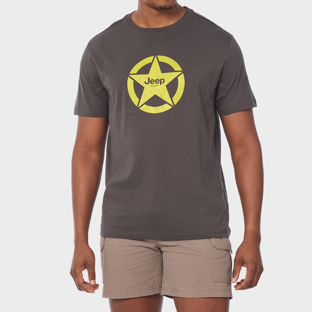 Jeep Men's Core Logo Tee Grey (7991806918745)