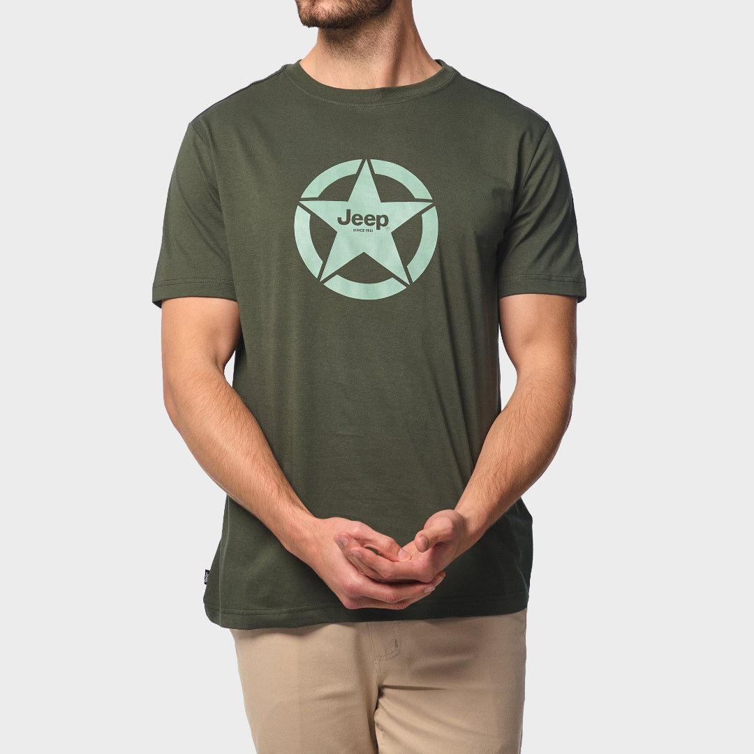 Jeep Men's Core Logo Tee Olive (7991812653145)