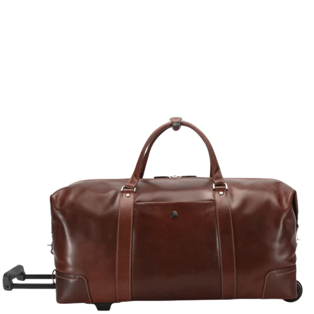 Jekyll and Hide Oxford Leather Trolley Duffle-Mocha 3690.