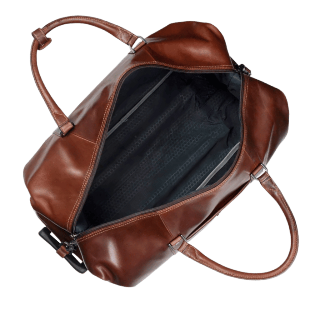 Jekyll and Hide Oxford Leather Trolley Duffle-Mocha 3690.
