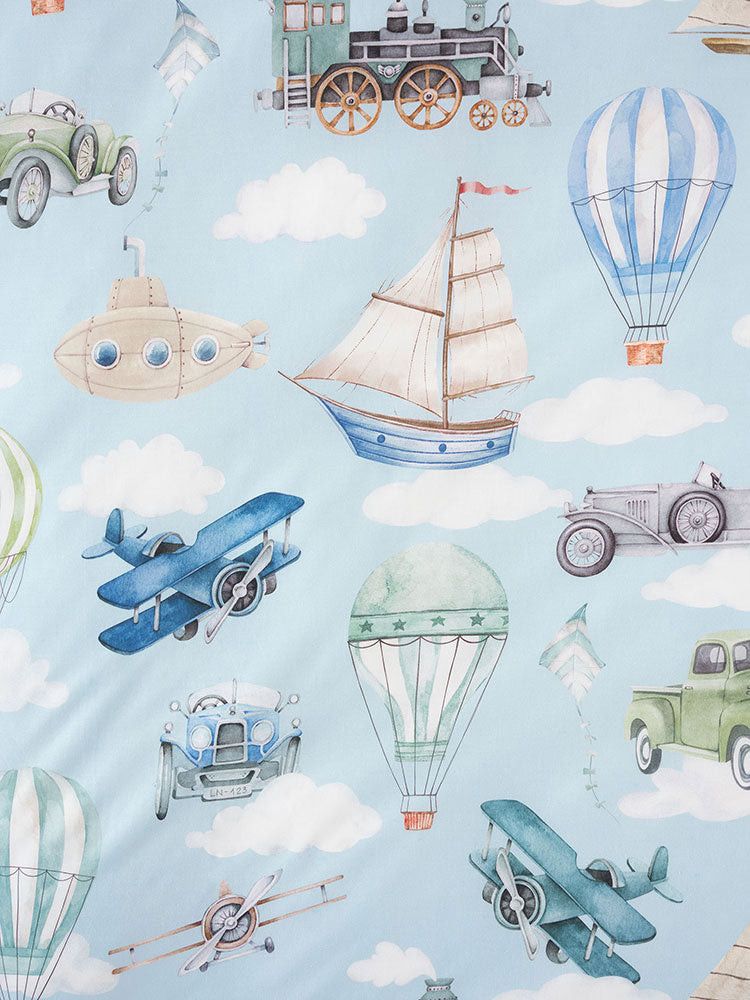 Linen House Jetset Journey Blue Duvet Cover Set.