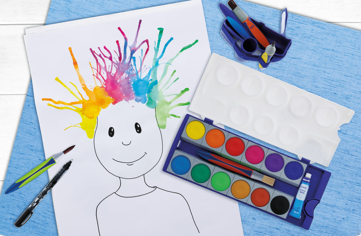 Pelikan Griffix School Brush Set With Brush Band 5-Piece Set 700733