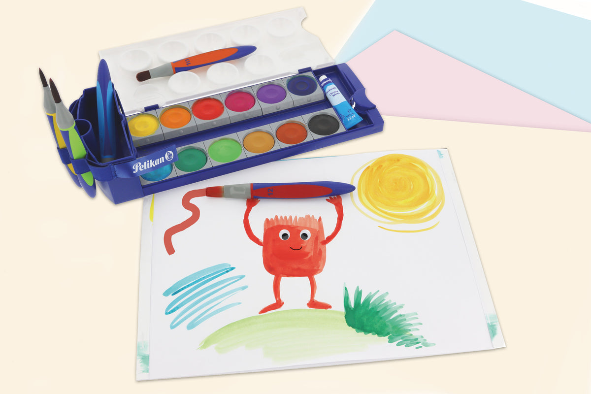 Pelikan Griffix School Brush Set With Brush Band 3-piece Set 700726