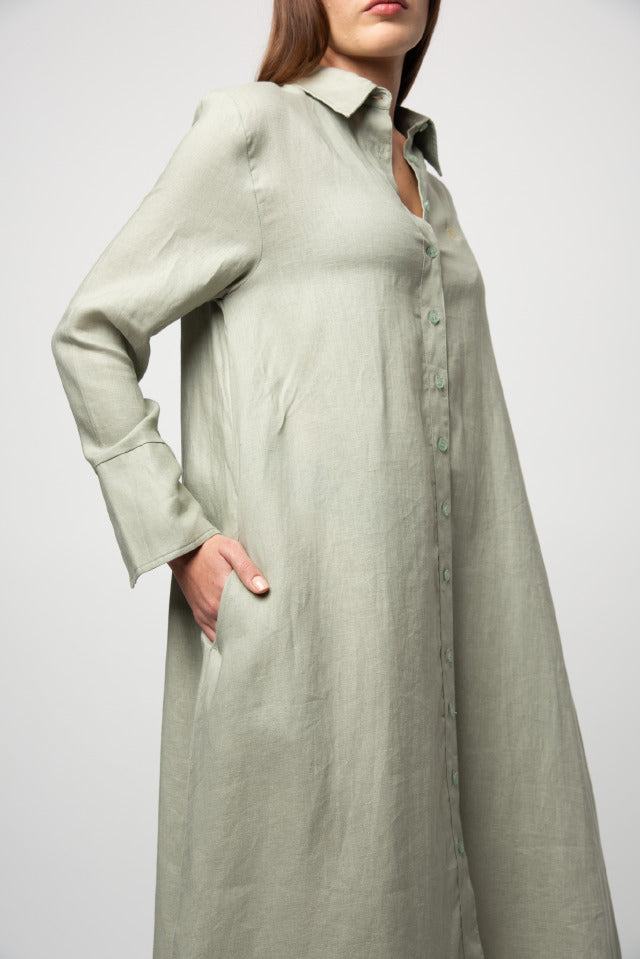 Polo Women Julia Long Sleeve Longer Lenth Shirt Willow