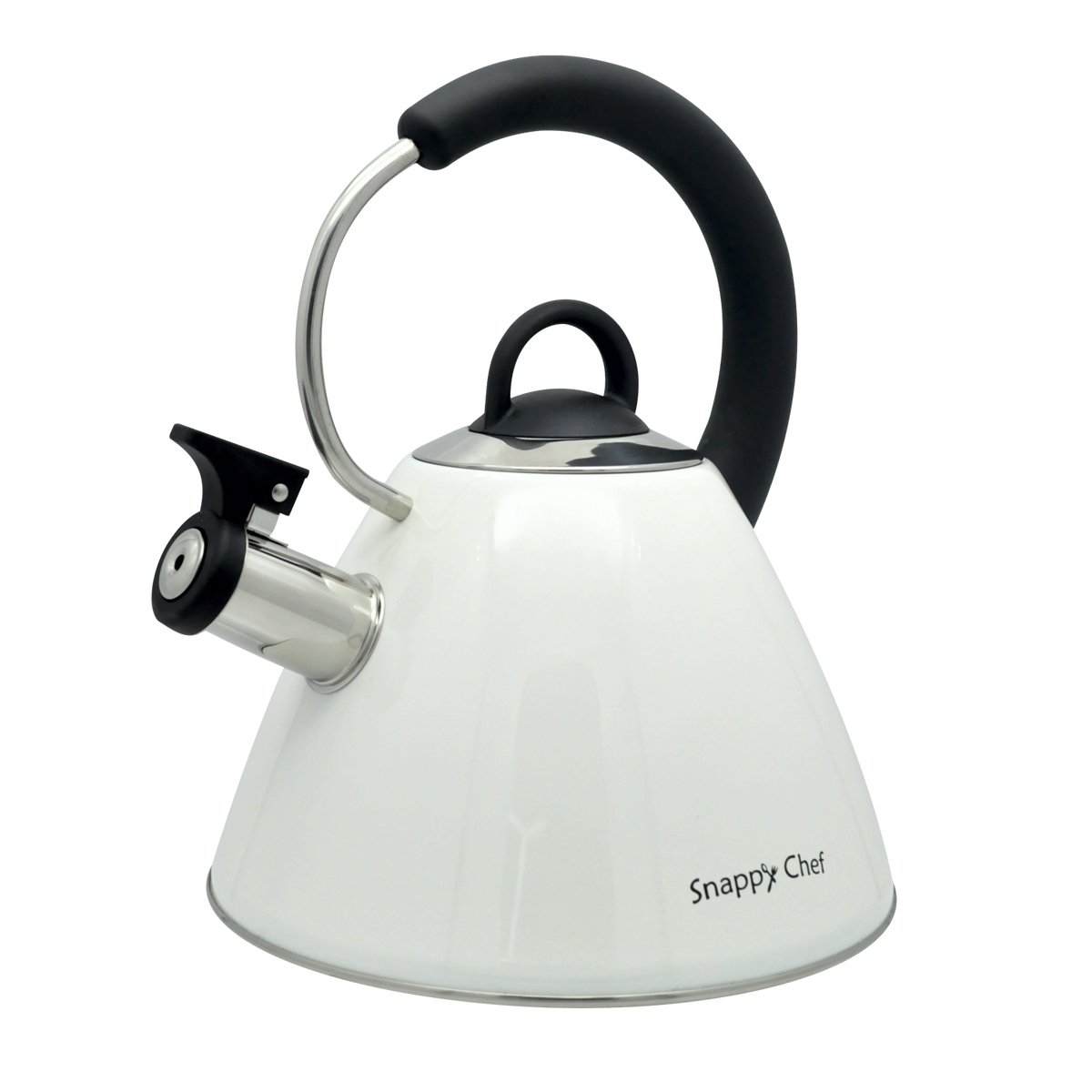 Snappy Chef 1.8L White Whistling Kettle KEBE002