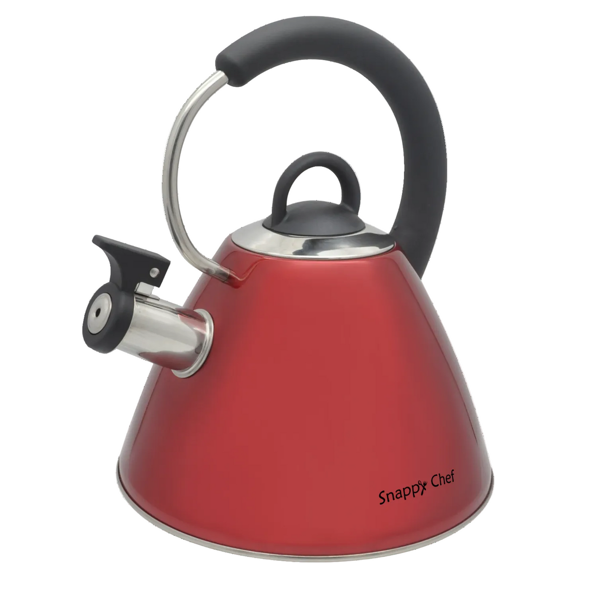Snappy Chef 1.8L Red Whistling Kettle KEBE002