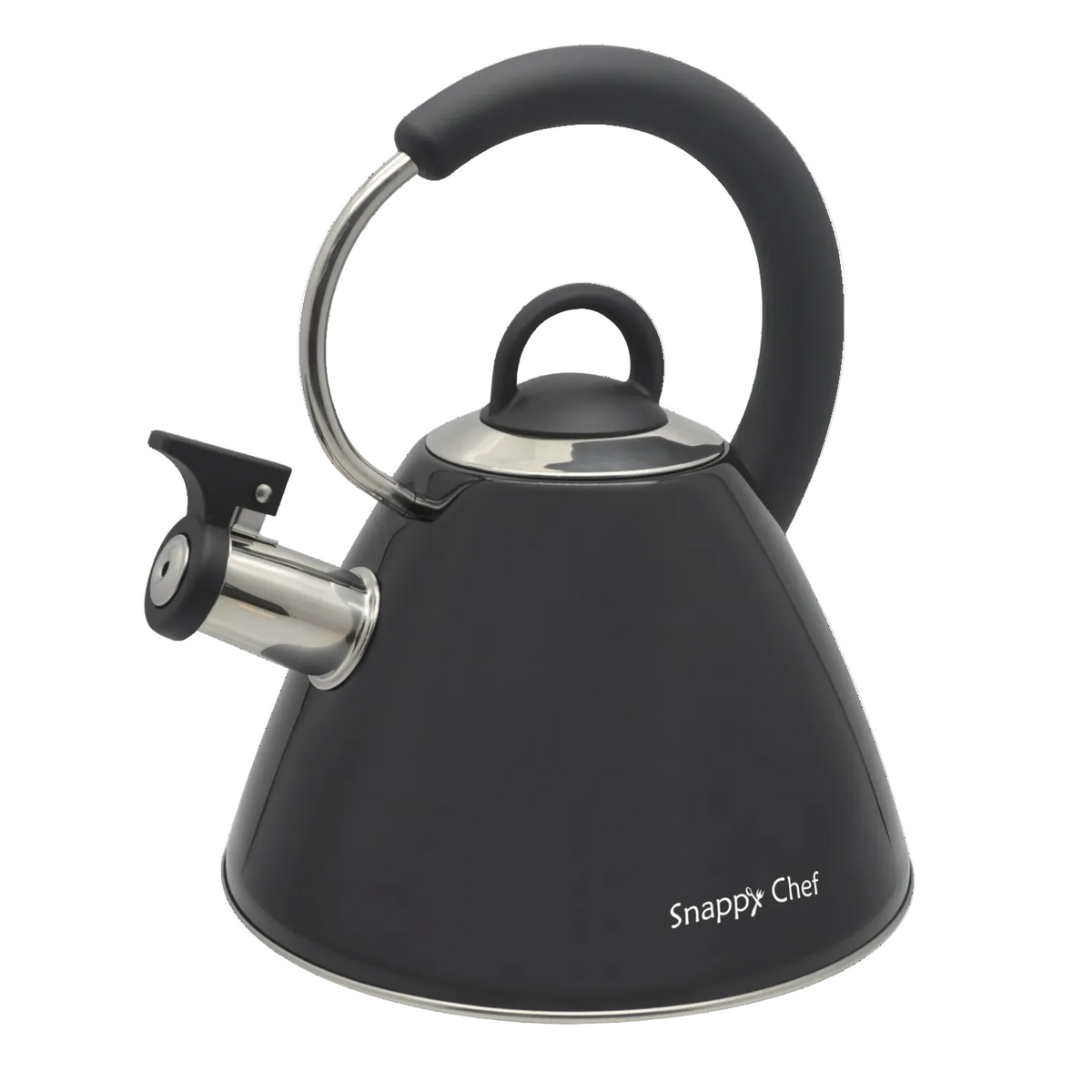 Snappy Chef 1.8L Black Whistling Kettle KEBE002