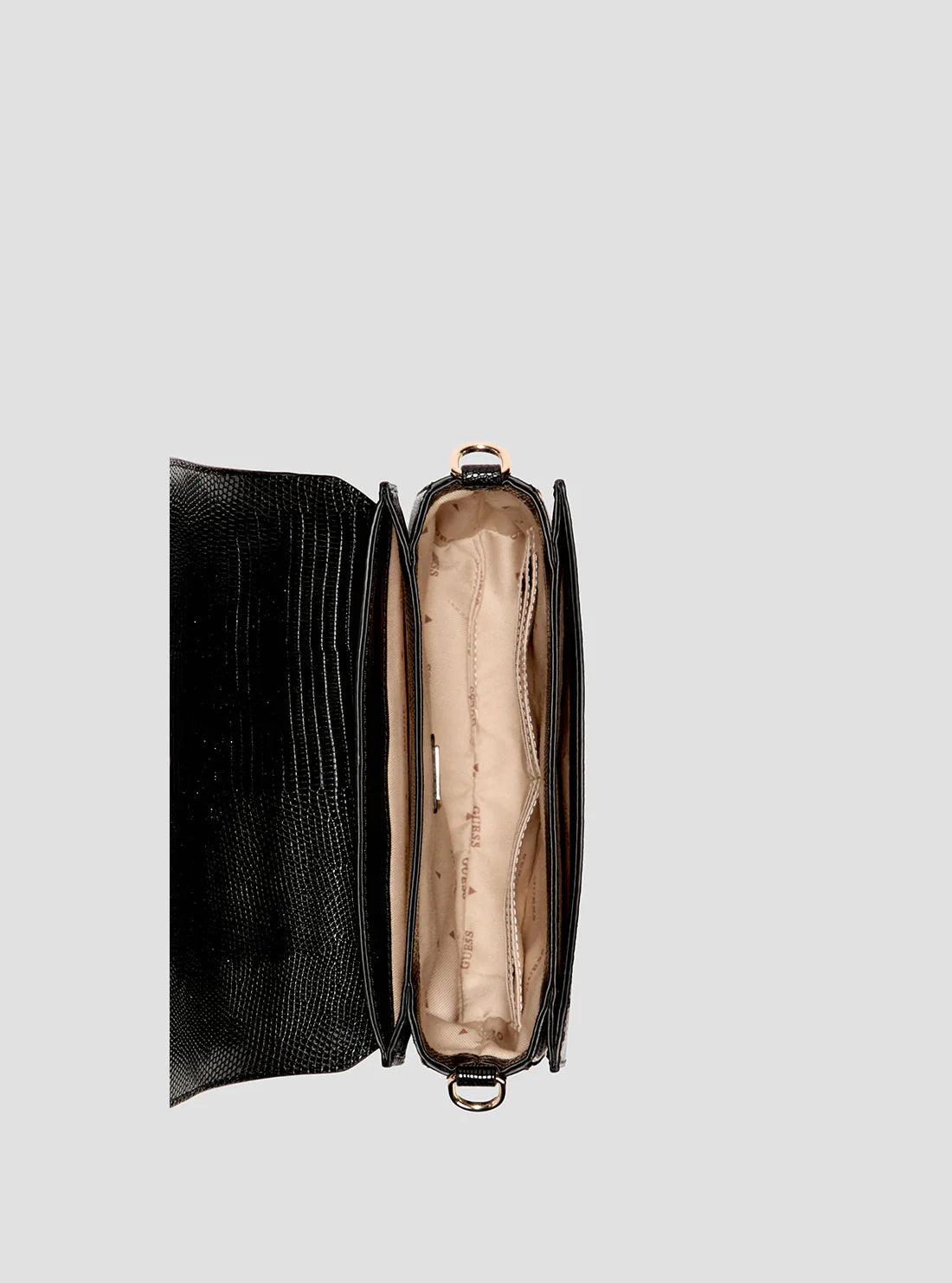 Guess Orlina Top Handle Flap Bag Black KG953120