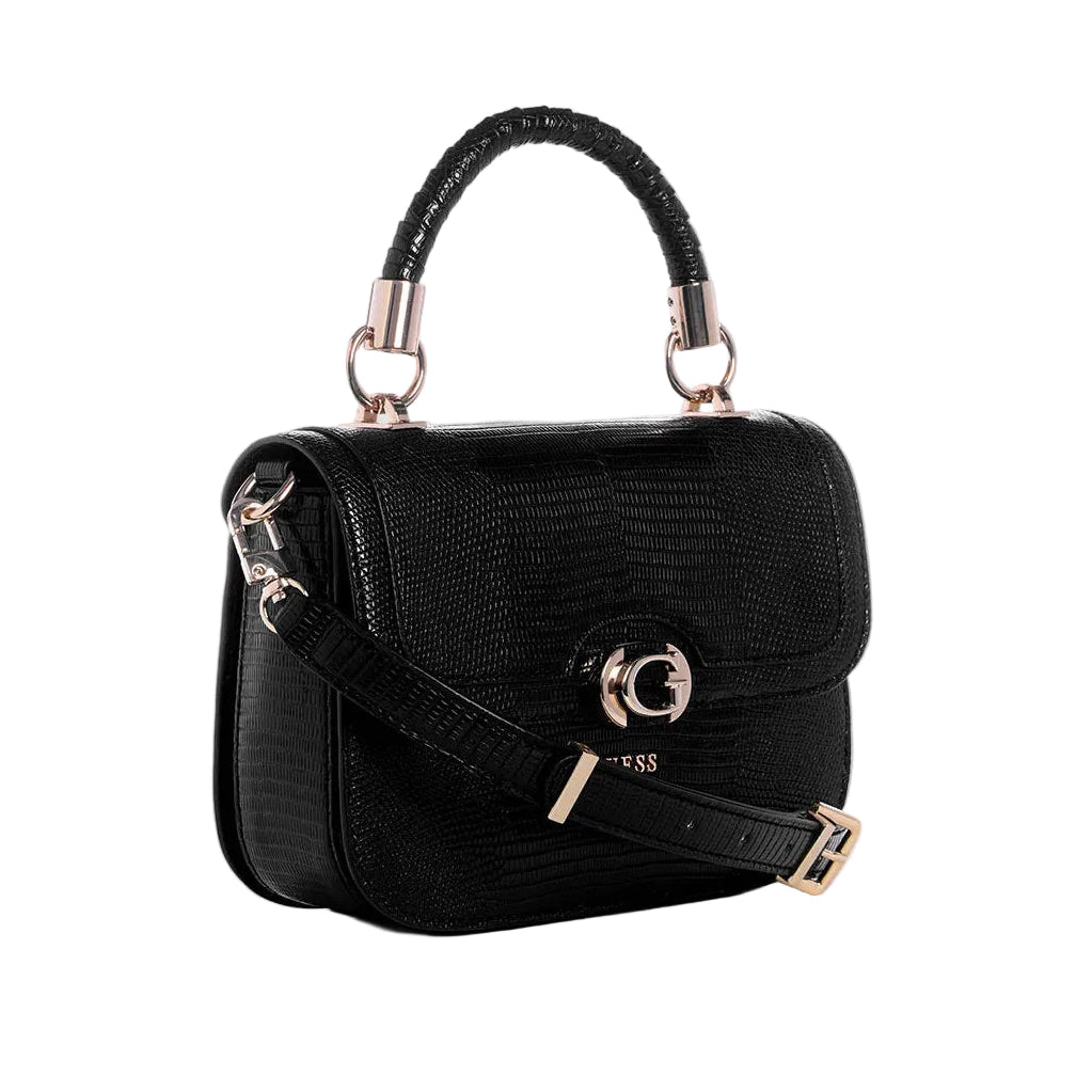 Guess Orlina Top Handle Flap Bag Black KG953120