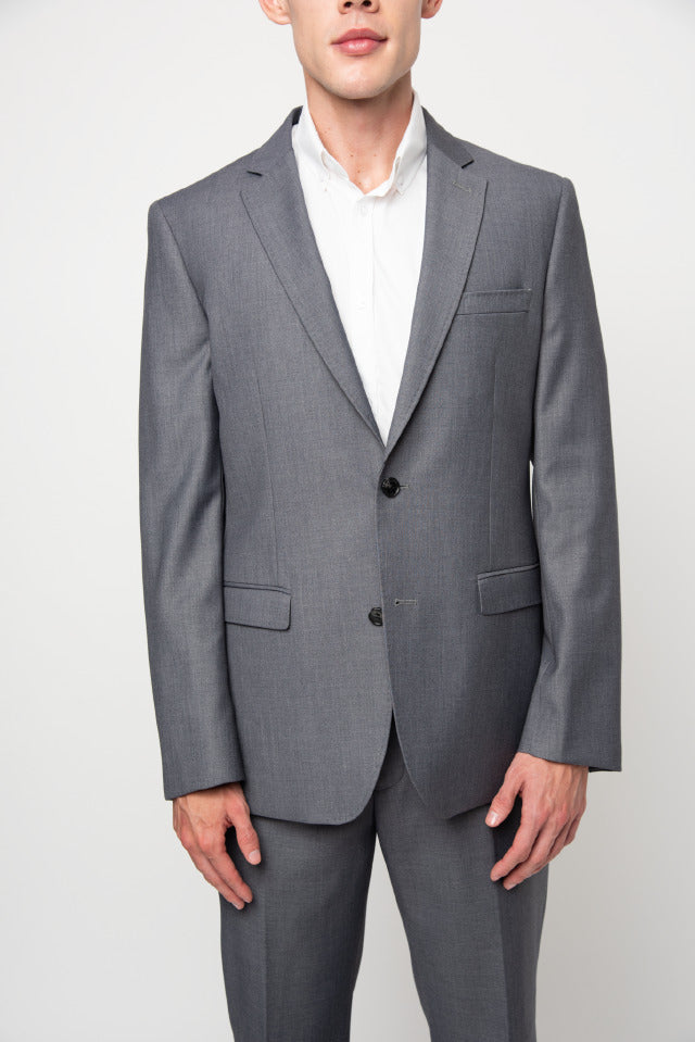 Polo Men's Custom Fit Suit Shark Skin