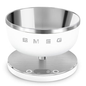 Smeg Digital Kitchen Scale Matt Collezione Aesthetic White KSC01WHMWW