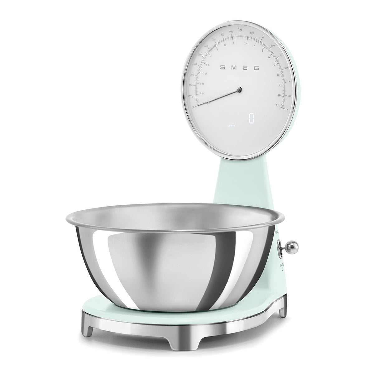 Smeg 50's Style Analog And Digital Kitchen Scale Pastel Green Glossy KSF01PGWW