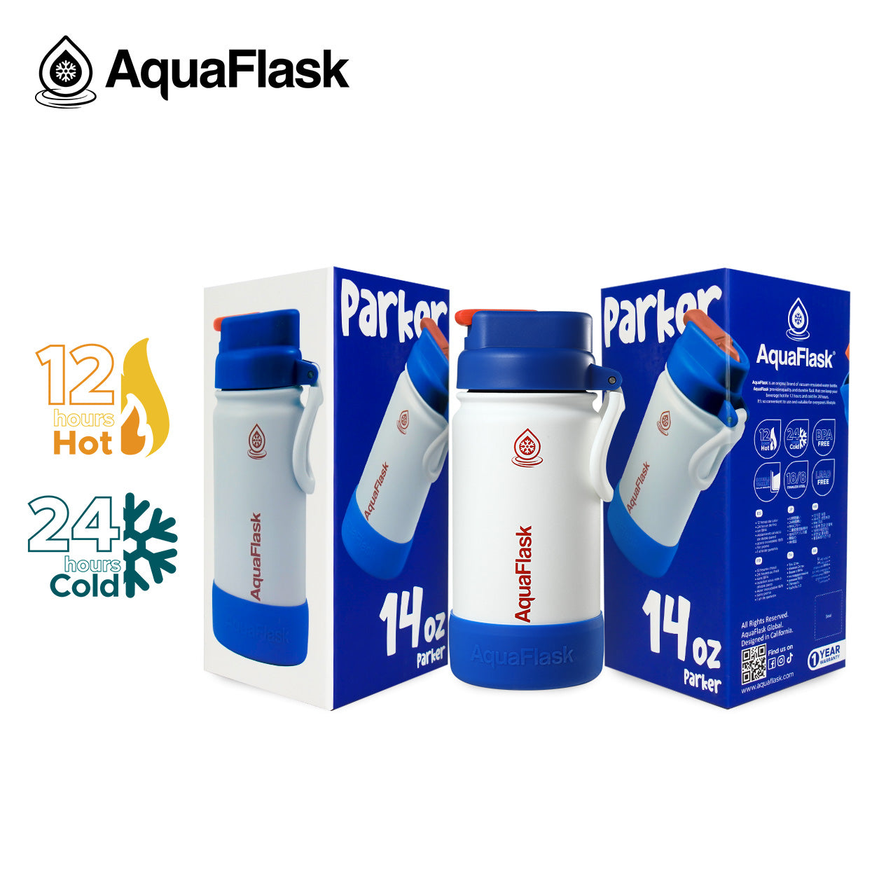 Aquaflask Kids Flipsip 415ml Flask Parker AF-T112