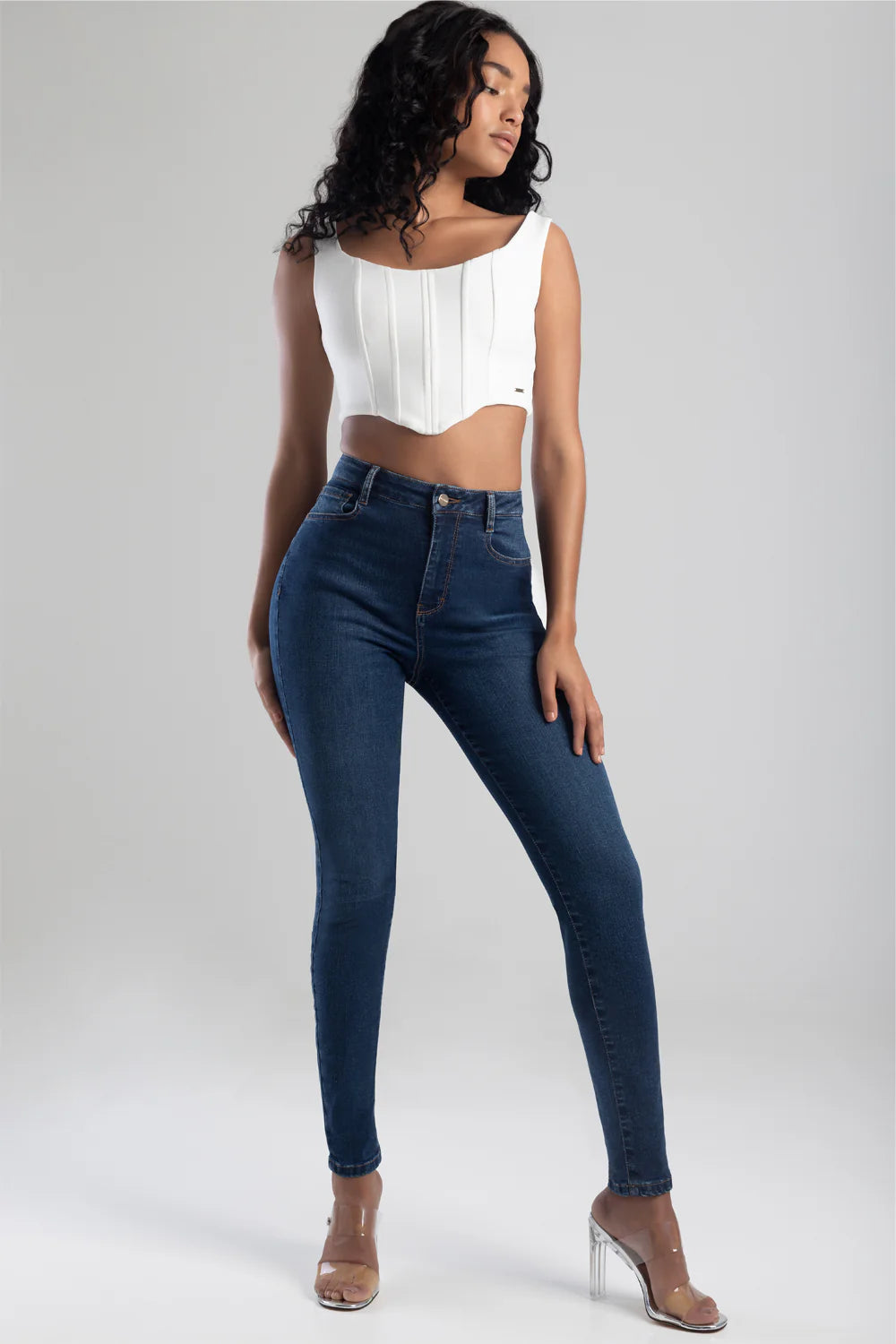 Sissy Boy High Waist  Kimmy Skinny Jeans  Dark Vintage P28830
