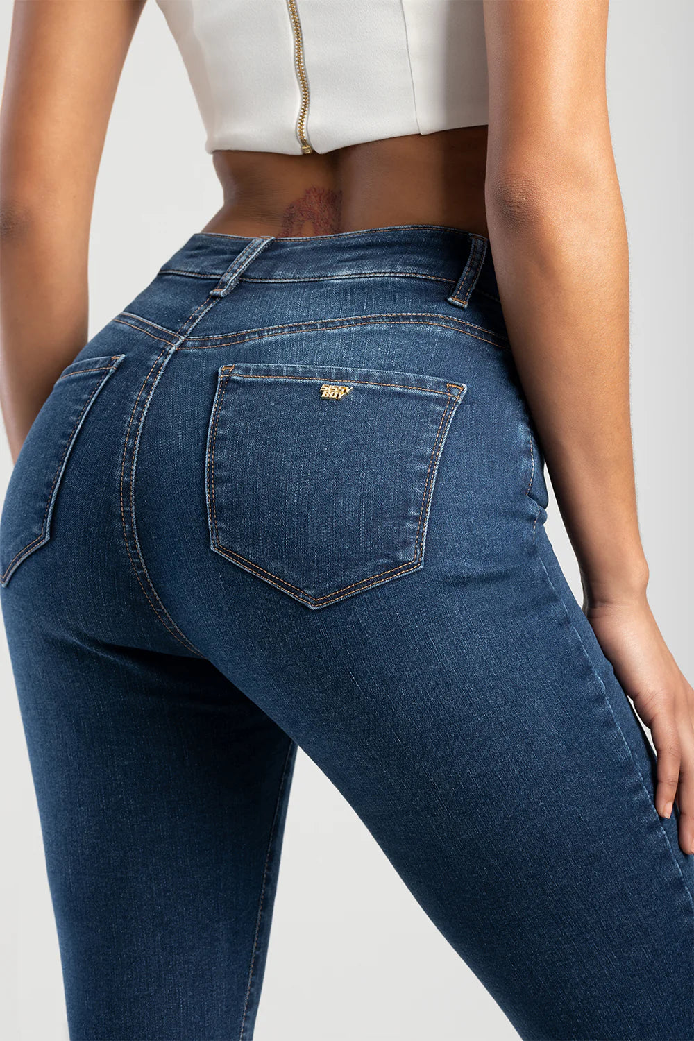 Sissy Boy High Waist  Kimmy Skinny Jeans  Dark Vintage P28830