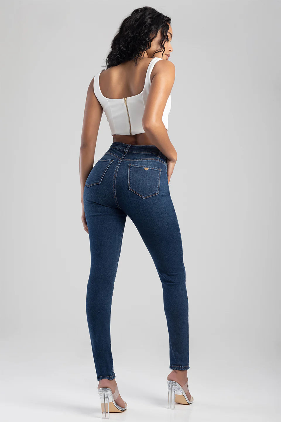 Sissy Boy High Waist  Kimmy Skinny Jeans  Dark Vintage P28830