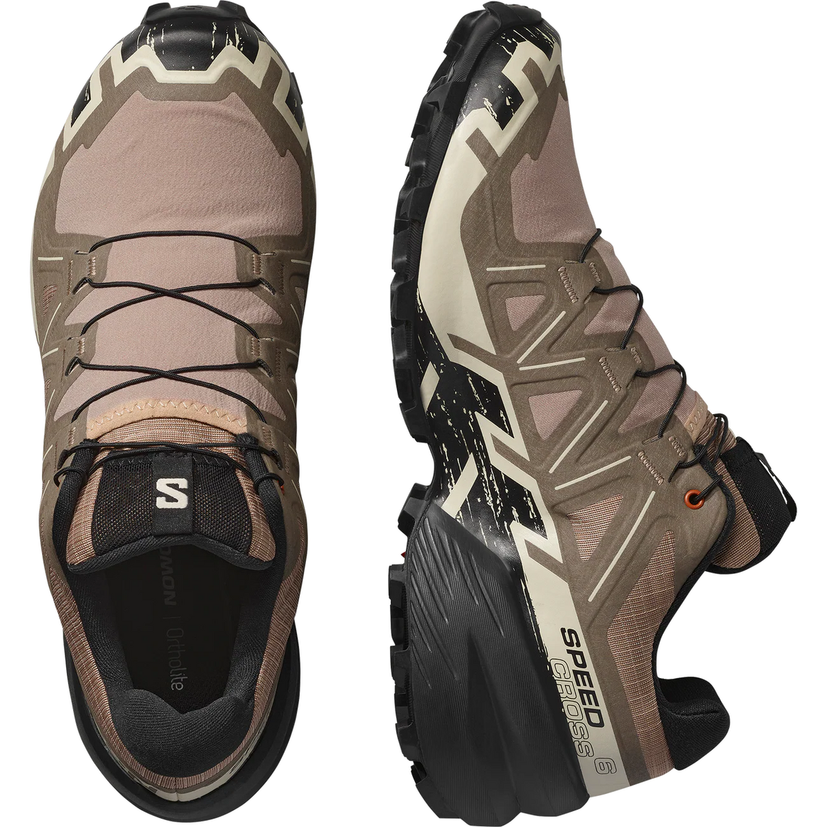 Salomon Speedcross 6 Mens Trail Running Shoes -Brown 478110