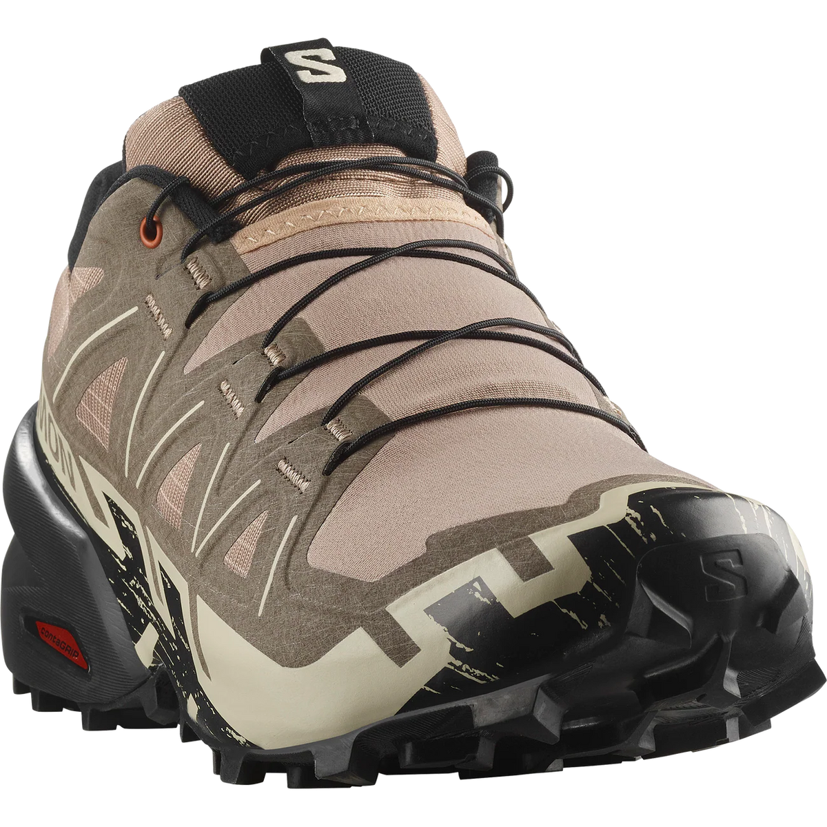 Salomon Speedcross 6 Mens Trail Running Shoes -Brown 478110