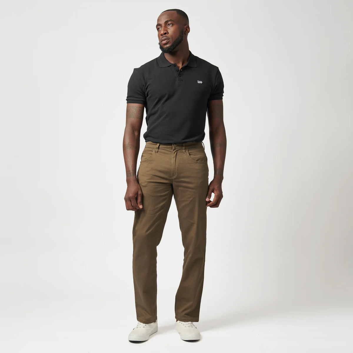 Lee Men's Brooklyn Stretch Twilll-Fatigue L812 SA27B.