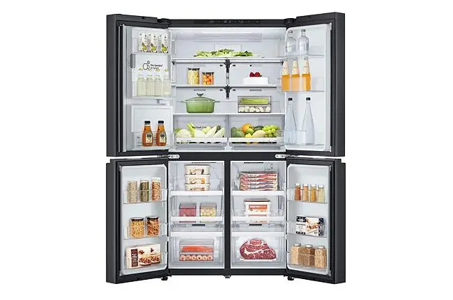 LG 561L Essence Black Steel Side-By-Side Fridge - GC-L24FFCFB