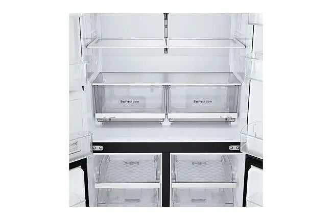 LG 561L Essence Black Steel Side-By-Side Fridge - GC-L24FFCFB