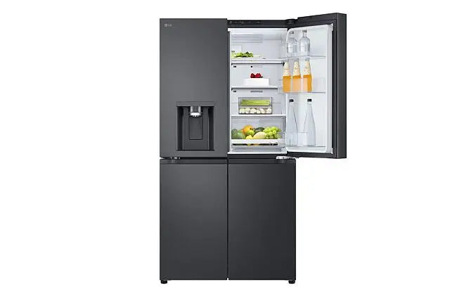 LG 561L Essence Black Steel Side-By-Side Fridge - GC-L24FFCFB