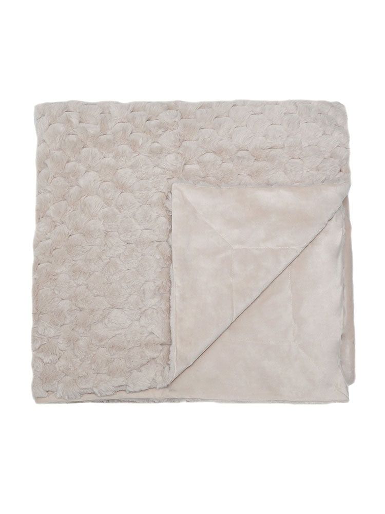 Linen House Throw Arctic Snug 150x200cm Ivory.