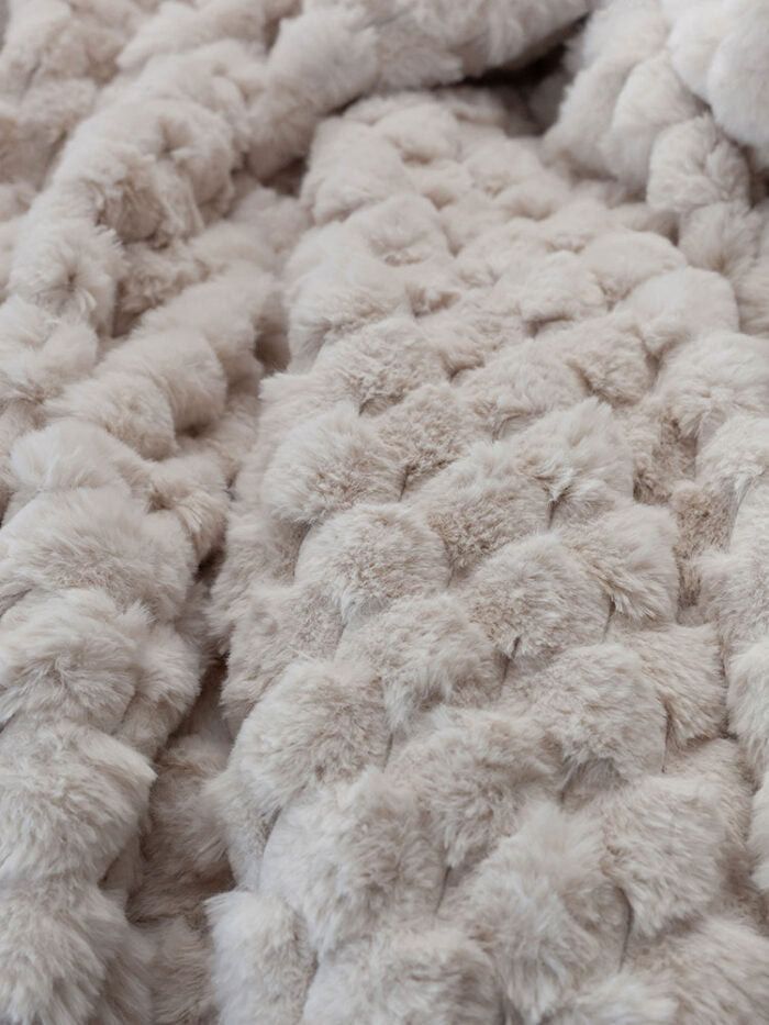 Linen House Throw Arctic Snug 150x200cm Ivory.