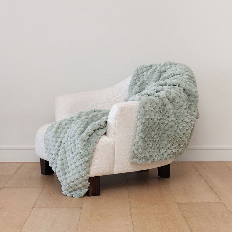 Linen House Throw Arctic Snug 150x200cm Mint.