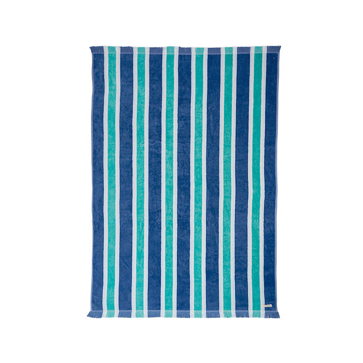 Linen House  Beach Towel Brazil Blue 95 x 175cm 480 GSM