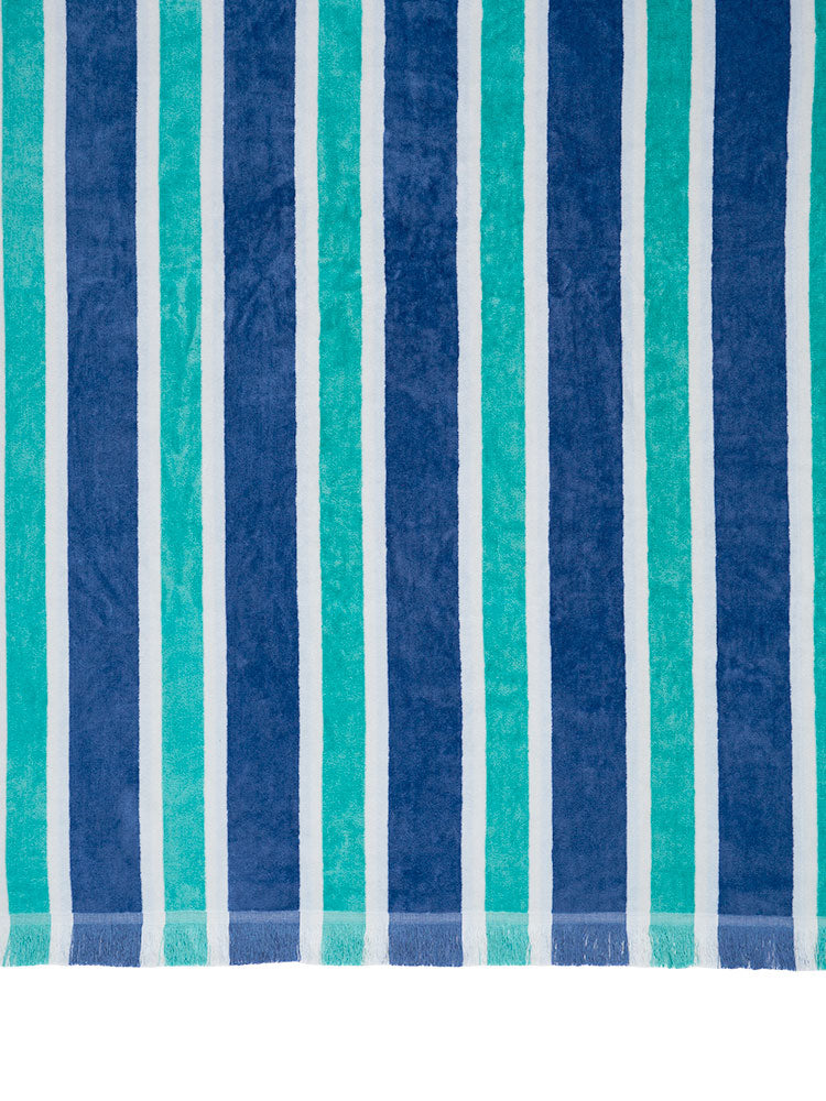 Linen House  Beach Towel Brazil Blue 95 x 175cm 480 GSM