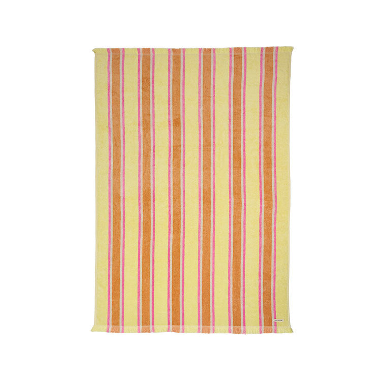 Linen House  Beach Towel Brazil Yellow 95 x 175cm 480 GSM