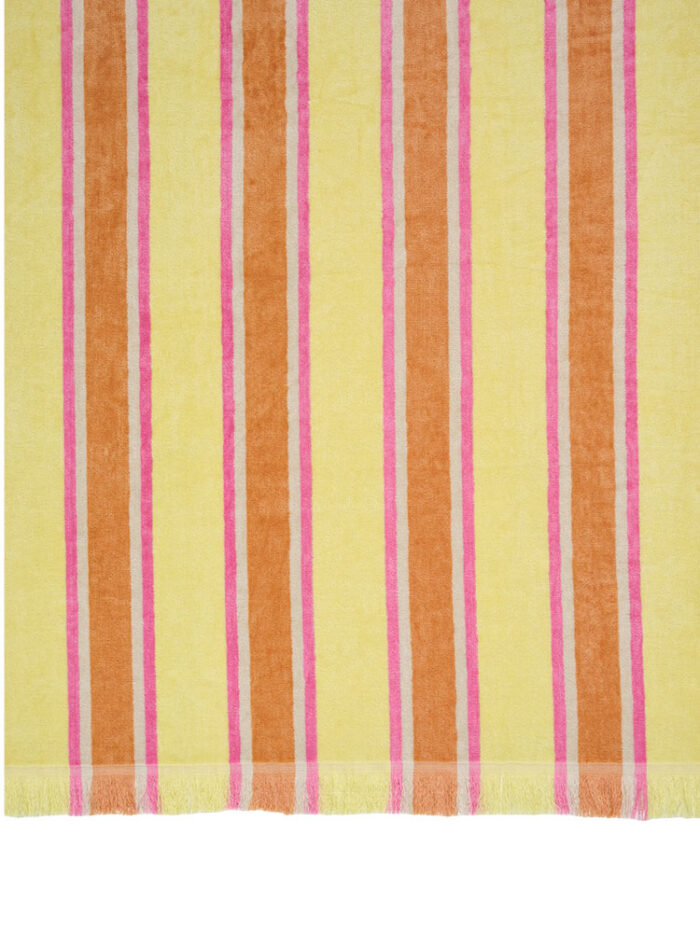 Linen House  Beach Towel Brazil Yellow 95 x 175cm 480 GSM