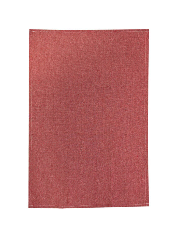 Linen House Revana Red 3 Pack Teatowels 50x75cm