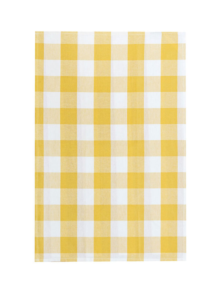 Linen House Revana Yellow 3 Pack Teatowels 50x75cm